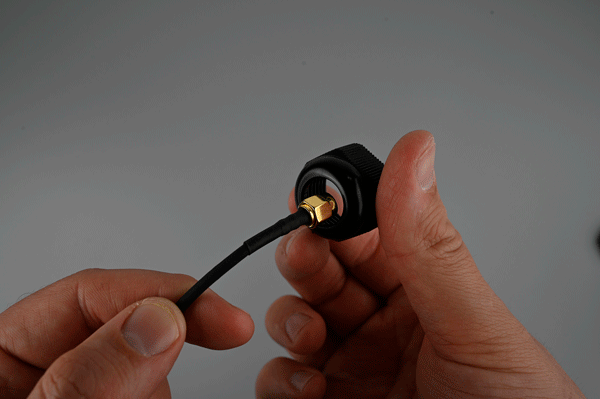 Thread Cable through Cap and Slot into Insert