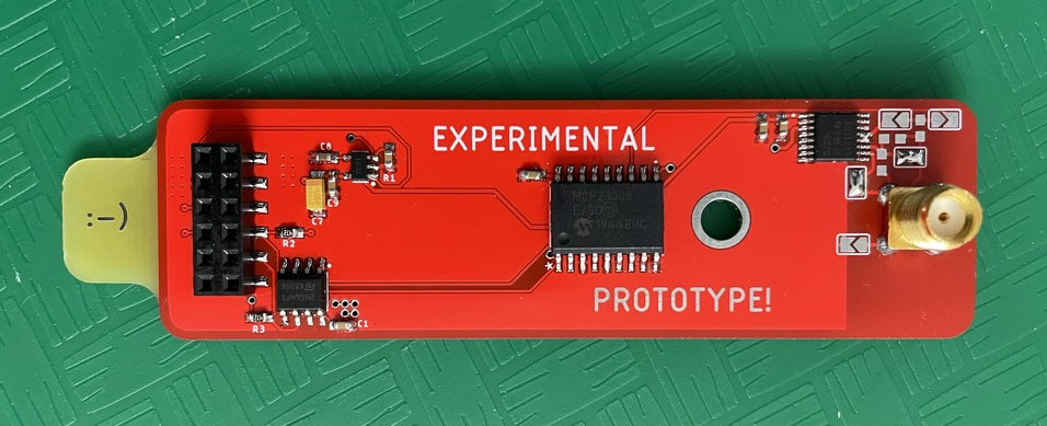 Red FieldKit module board reading "Experimental Prototype"